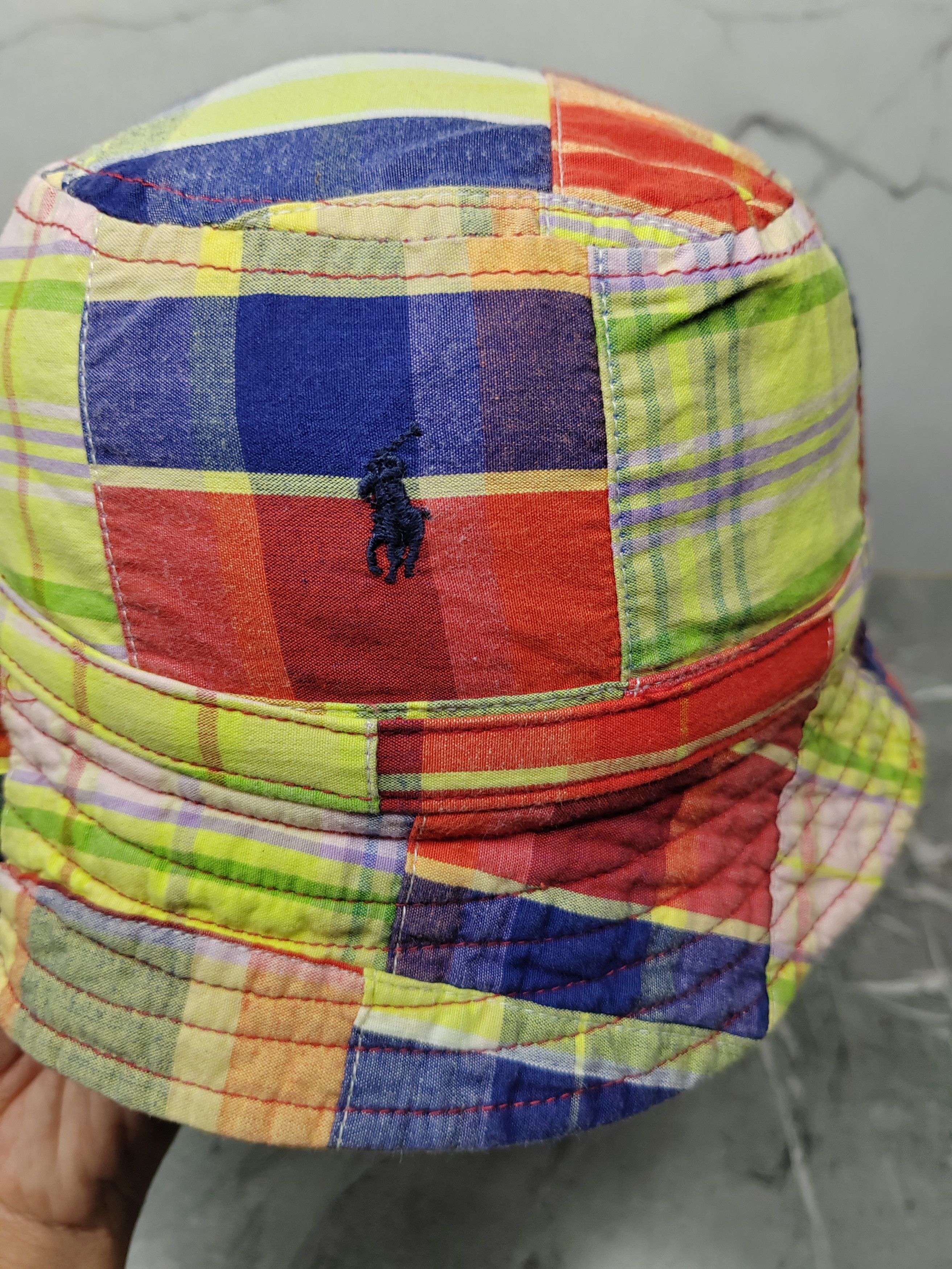 Polo Ralph Lauren Vintage Polo Ralph Lauren Multicolour Bucket Hat Size ONE SIZE - 2 Thumbnail