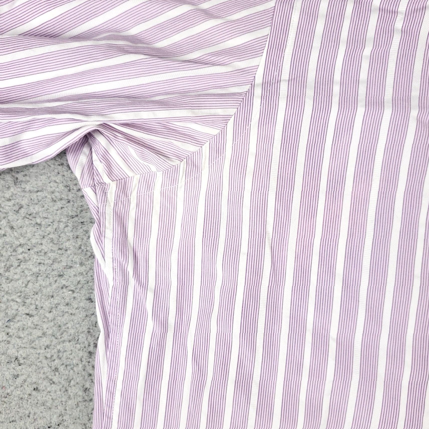 Tommy Bahama Tommy Bahama Shirt Mens 16 Purple Striped Dress Button Up Long Sleeve Size 42R - 3 Thumbnail