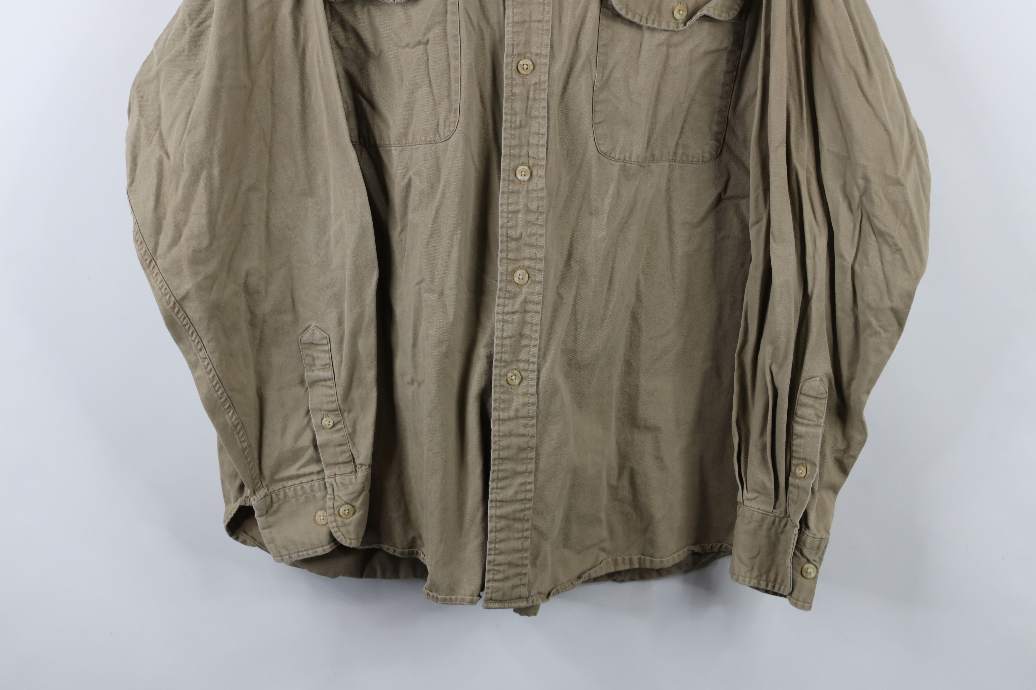 Vintage Vintage 90s Streetwear Military Collared Button Down Shirt Size US L / EU 52-54 / 3 - 3 Thumbnail