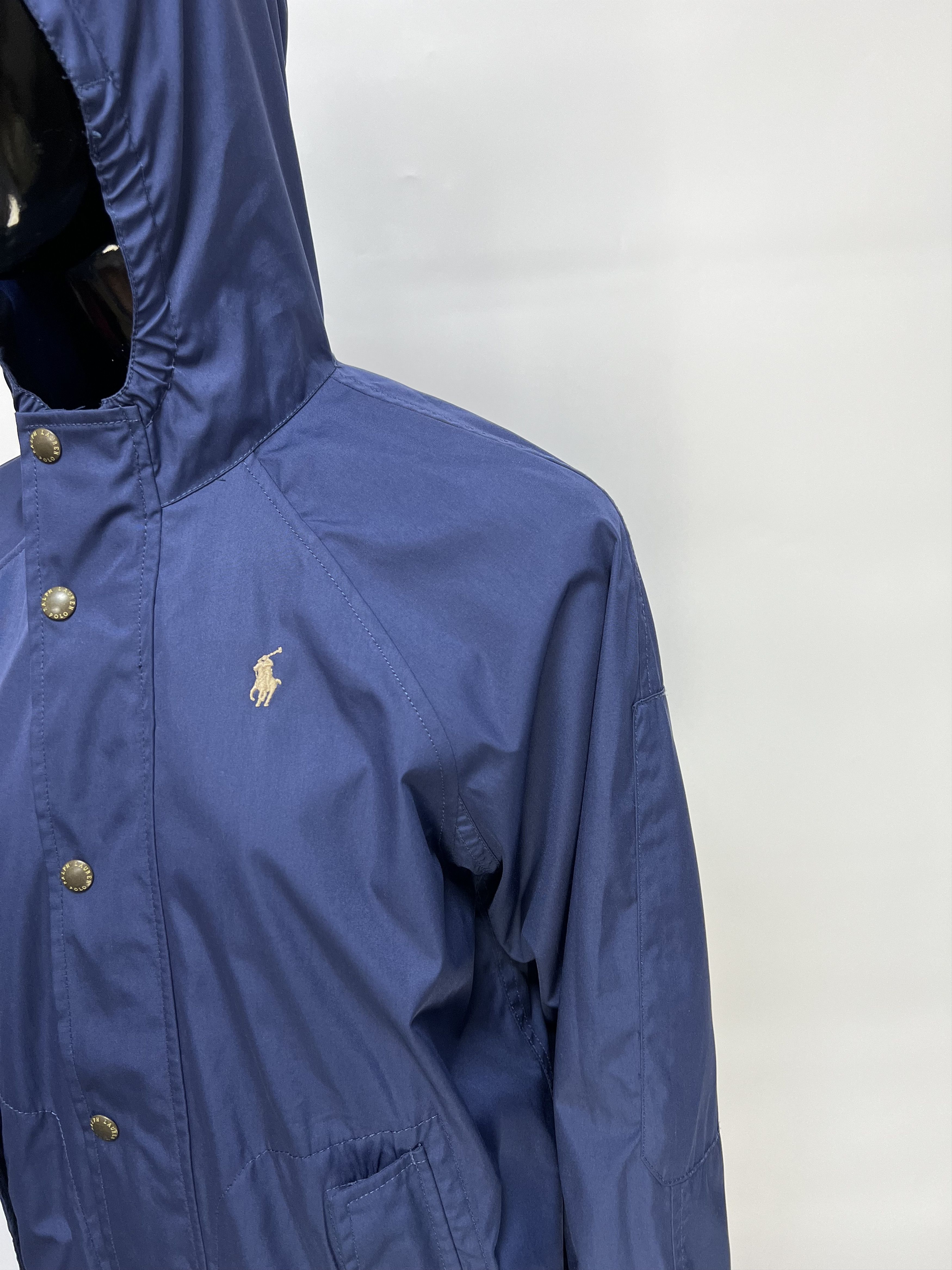 Polo Ralph Lauren Polo Ralph Lauren Vintage Navy Blue Hooded Jacket Size XS/S Size XS / US 0-2 / IT 36-38 - 5 Thumbnail