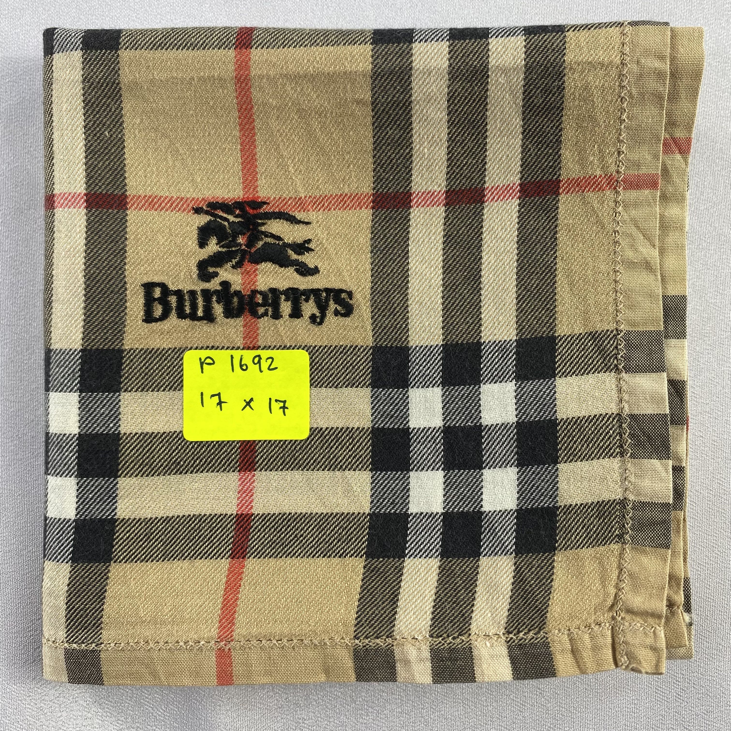 Burberry × Vintage Burberry Handkerchief / Neckerchief / Bandana-P1692 Size ONE SIZE - 5 Thumbnail