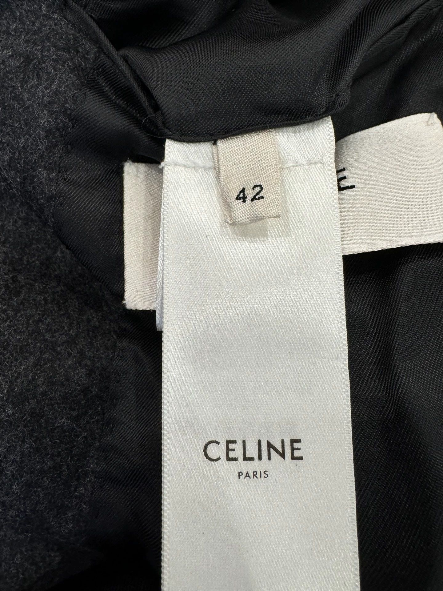 Celine Celine grey double-breasted wool women's blazer, Size XL / US 12-14 / IT 48-50 - 7 Thumbnail