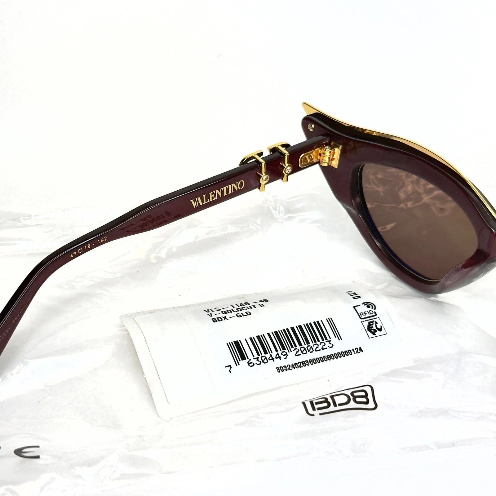 Valentino VALENTINO VLS114 V GOLDCUT II VLS 114B Fashion Sunglass Size ONE SIZE - 6 Thumbnail