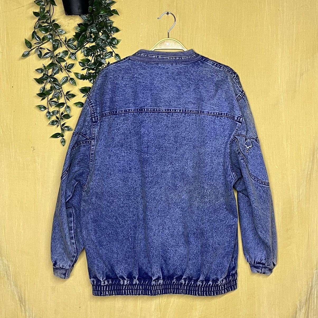 If Six Was Nine Japanese Brand Jean Danime Jacket Embroidery Floral Design Size US L / EU 52-54 / 3 - 2 Thumbnail