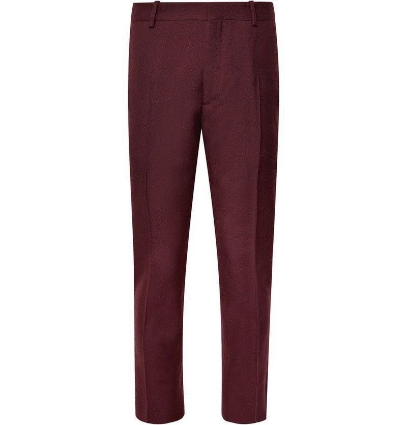 Alexander McQueen Alexander Mcqueen burgundy wool slim dress pants Size 46L - 1 Thumbnail