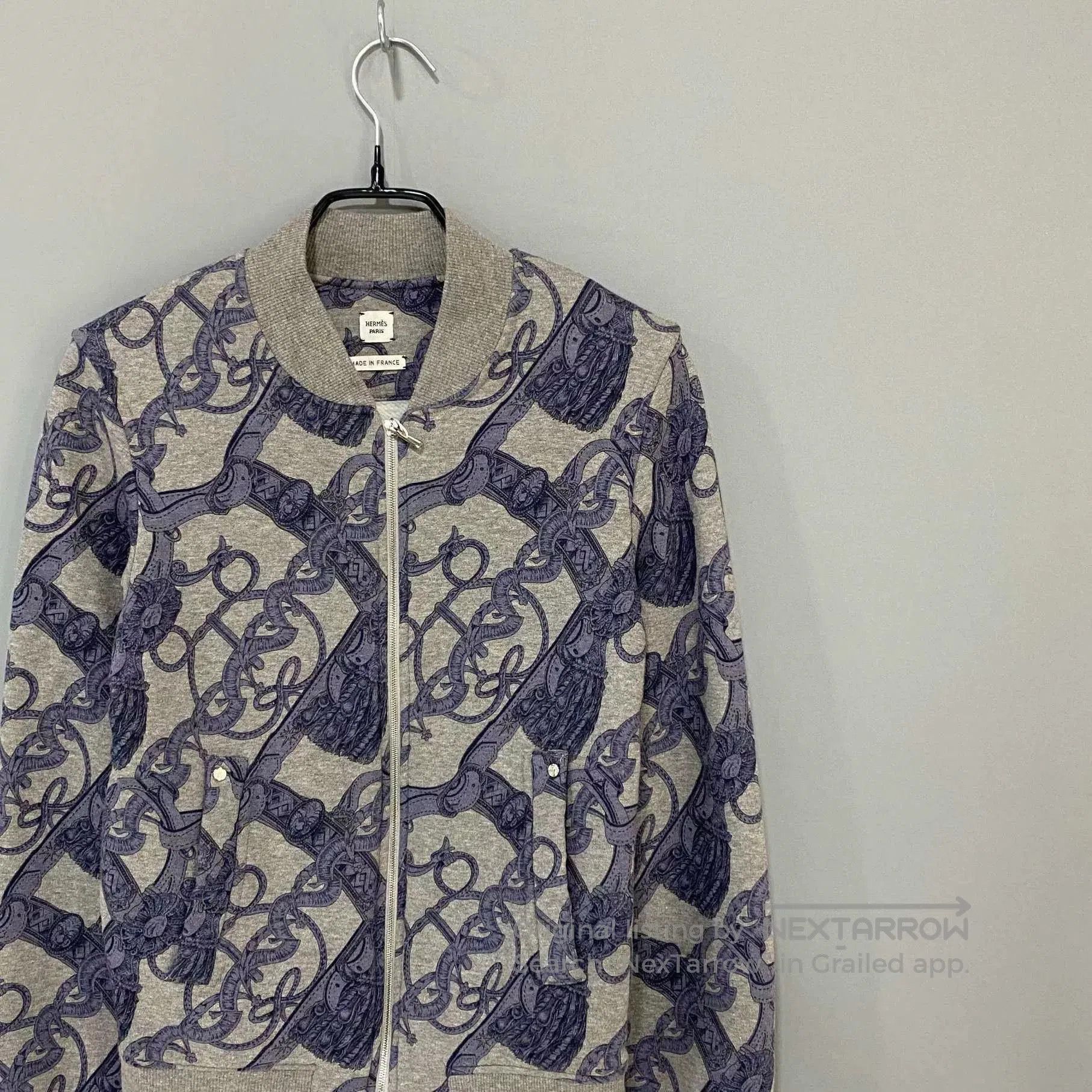 Hermes Hermes Wool Printed Zip Jacket. Size US XS / EU 42 / 0 - 2 Thumbnail