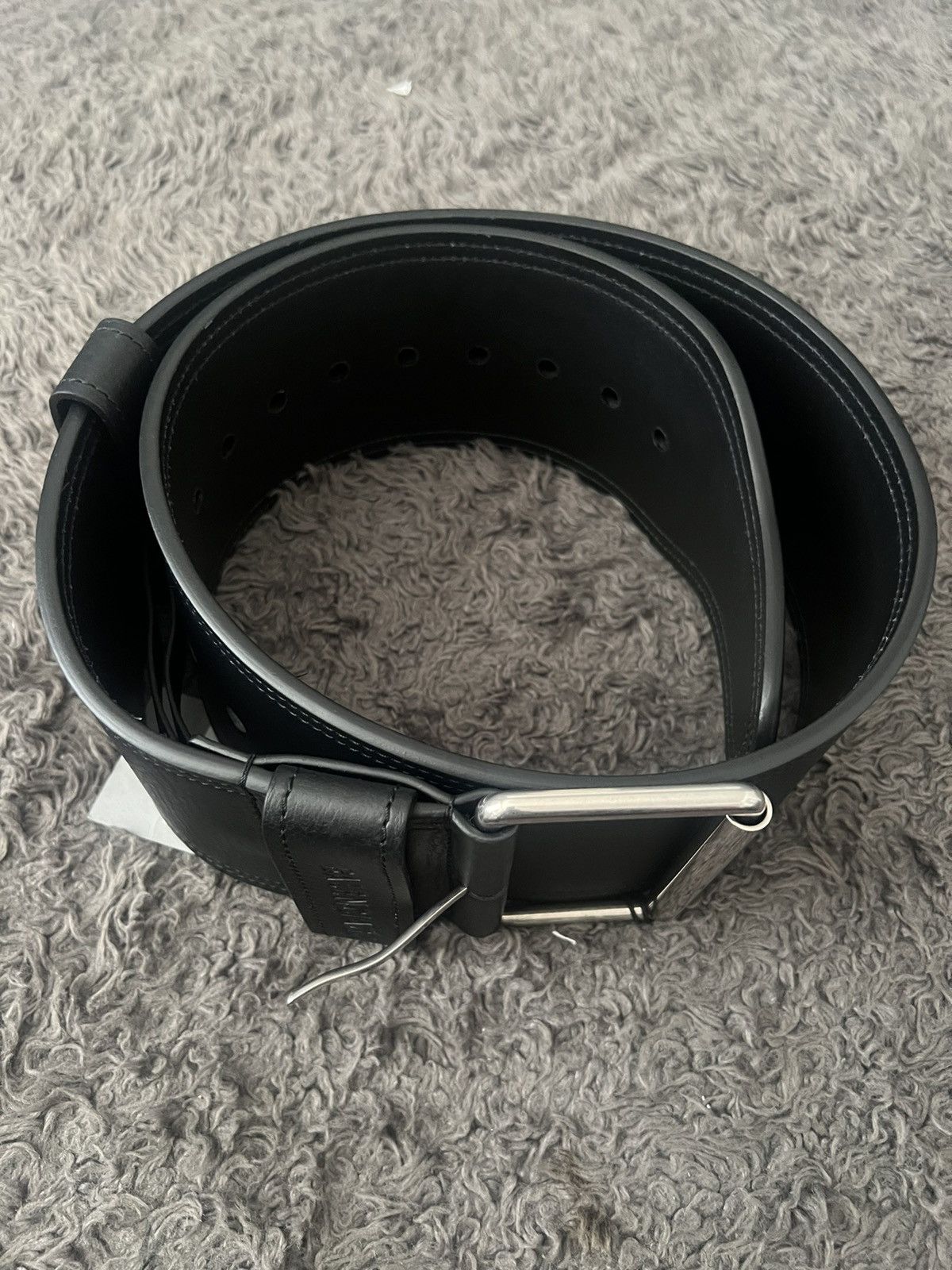 Balenciaga Balenciaga Force Leather Belt Size 40 - 1 Thumbnail