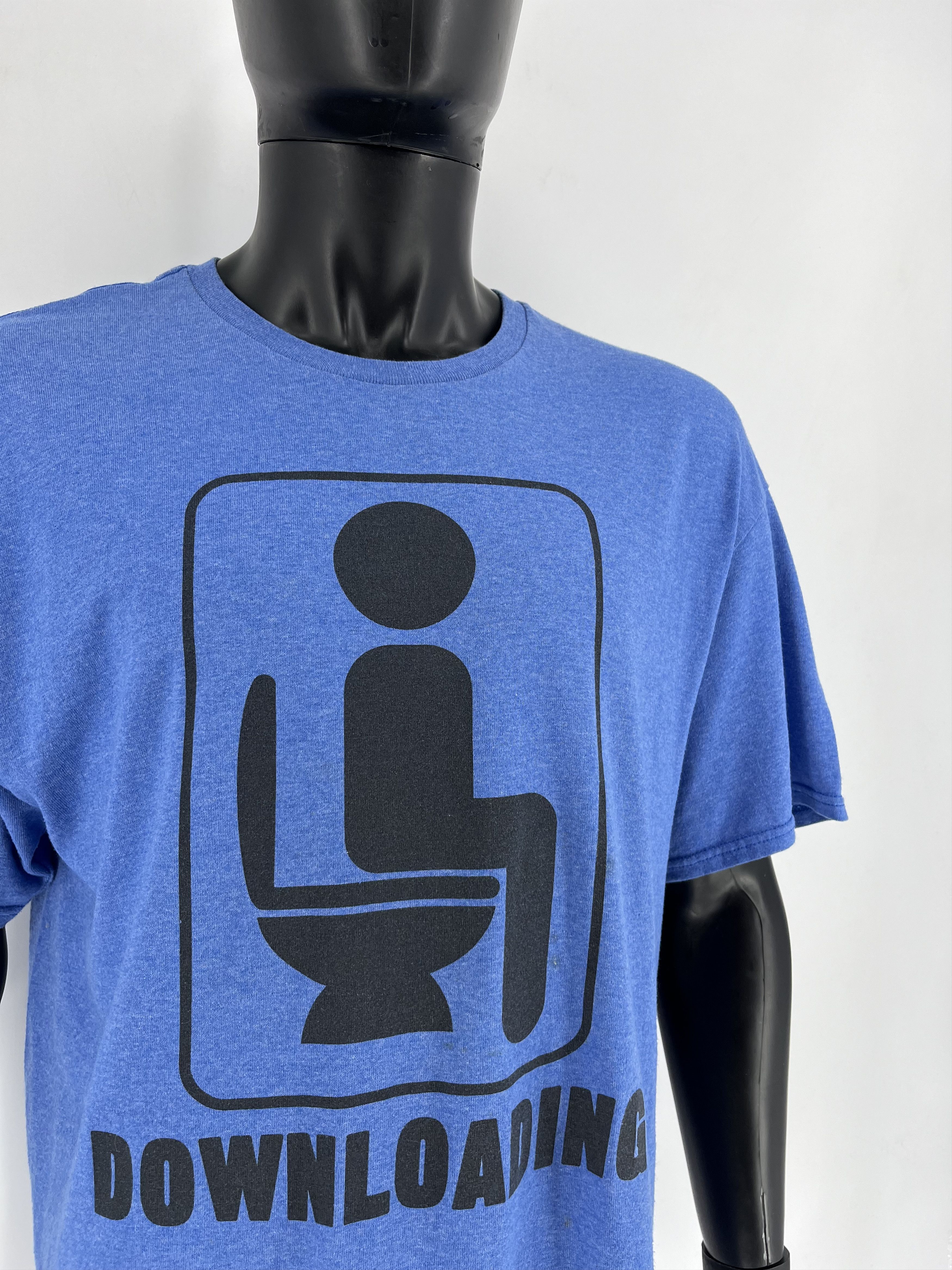 Other Vintage Y2K ADULT "DOWNLOADING" Art tee Streetwear Tee Size US XL / EU 56 / 4 - 7 Thumbnail