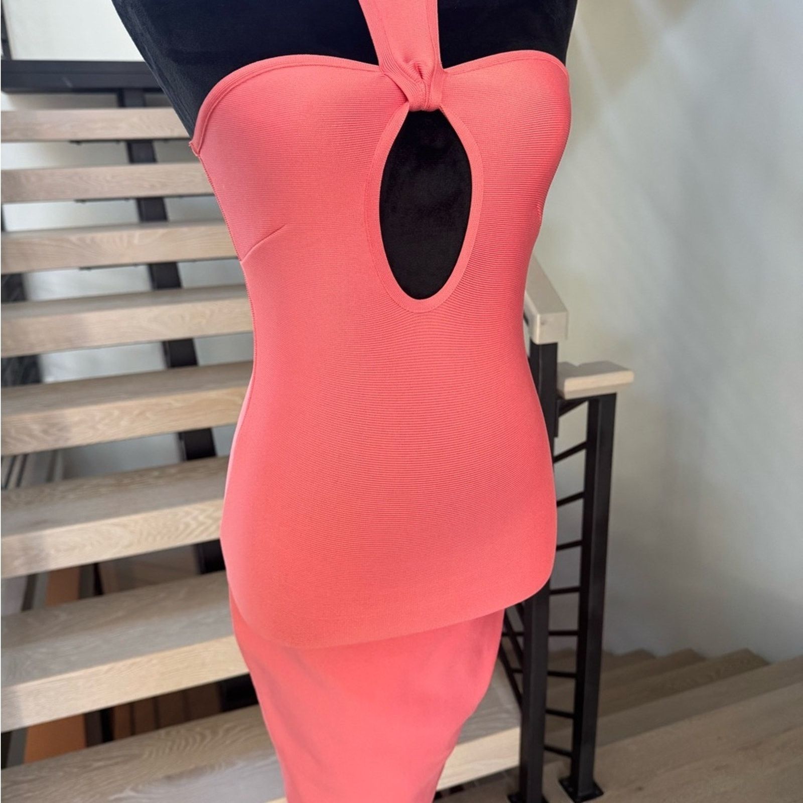Bebe New Y2K Elegant Coral Dress size Xs Size XS / US 0-2 / IT 36-38 - 2 Thumbnail