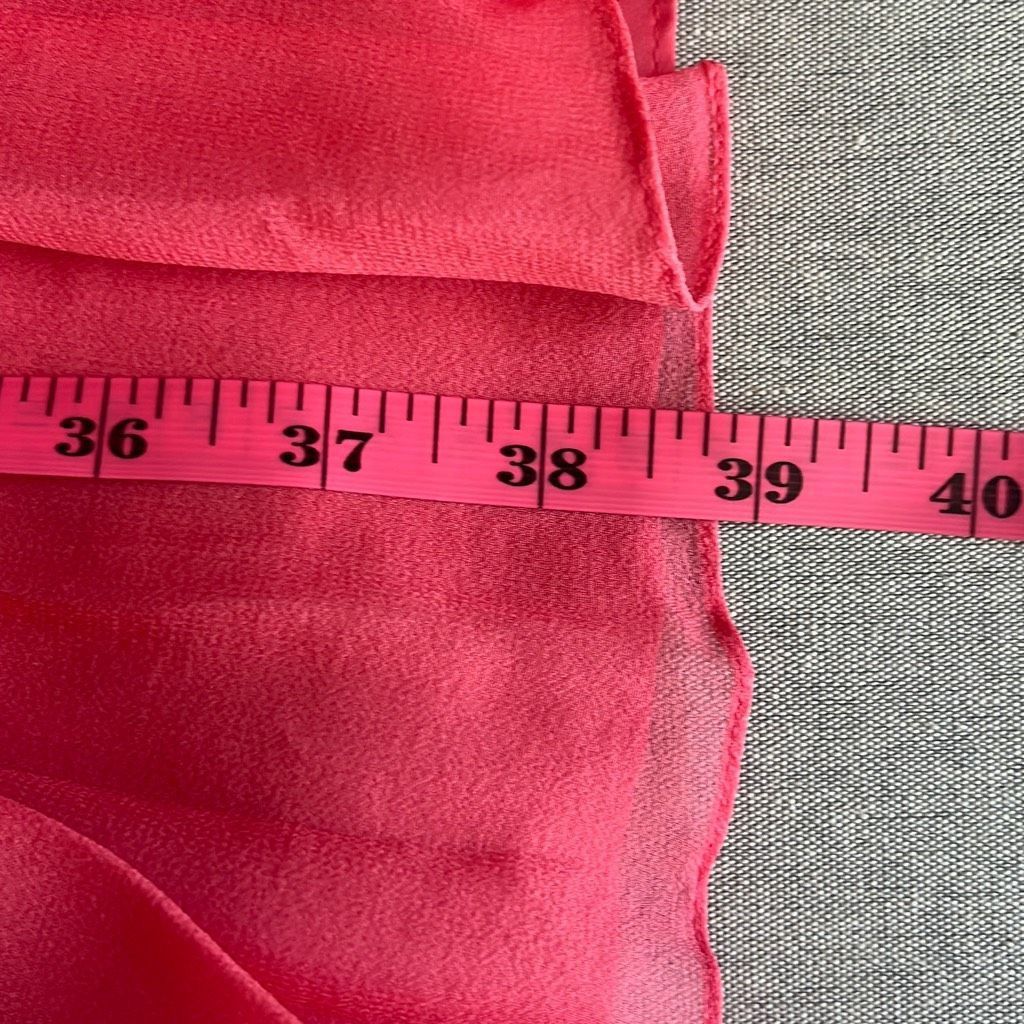 Other Marchesa Notte Womens 8 100% Silk Cocktail Dress Pink Pleate Size M / US 6-8 / IT 42-44 - 16 Thumbnail