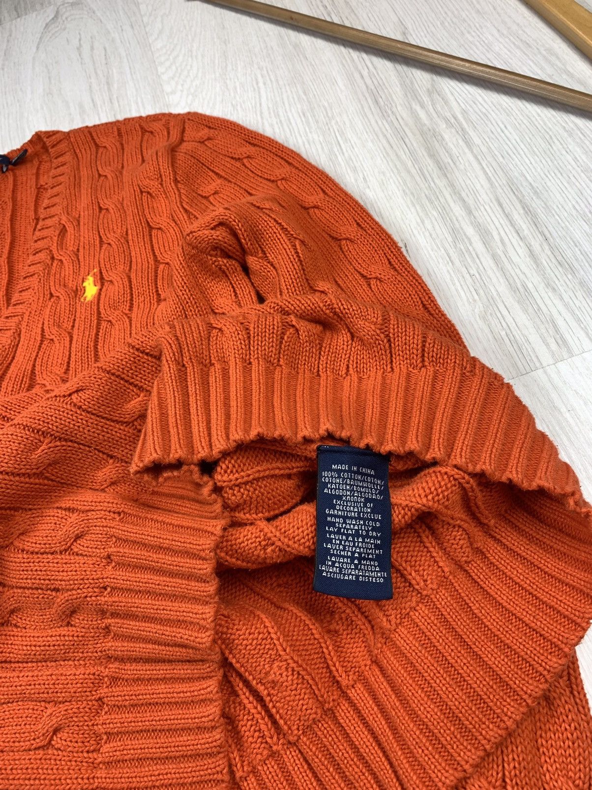 Ralph Lauren Polo Ralph Lauren Womens Cable Knit V-Neck Sweater Size XS Size XS / US 0-2 / IT 36-38 - 7 Thumbnail