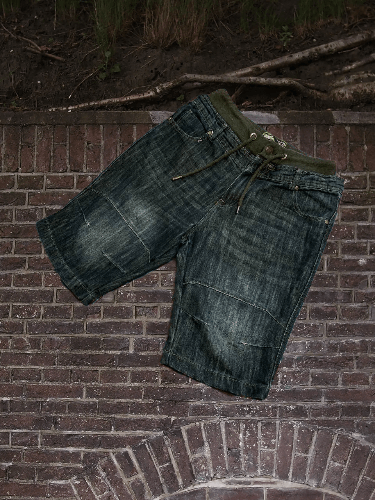 Japanese Brand × No Fear Vintage Baggy Shorts No Fear Streetwear Rare Denim Casual Size US 34 / EU 50 - 1 Thumbnail