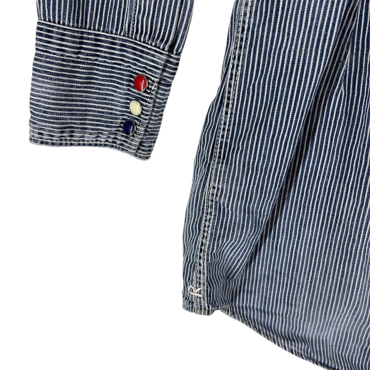 45rpm R BY 45RPM HIKORY STRIPE SNAPBUTTON LONG SHIRT MADE IN JAPAN Size M / US 6-8 / IT 42-44 - 8 Thumbnail