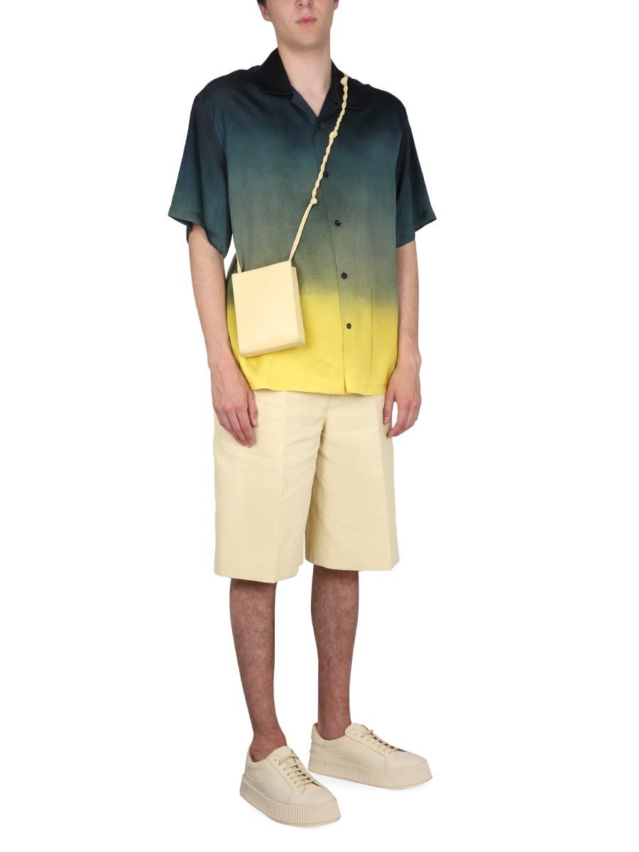 Jil Sander o1y1124 Short Sleeves Printed Viscose Shirt in Multicolor Size US M / EU 48-50 / 2 - 2 Thumbnail