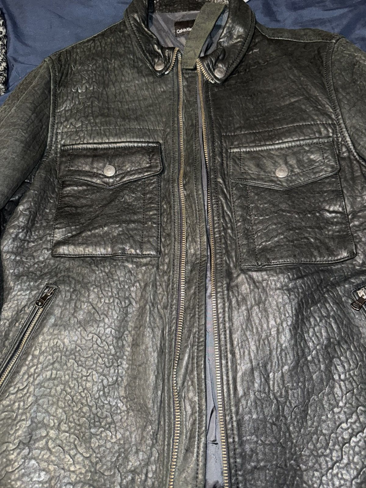 Calvin Klein Calvin klein jeans leather jacket Size US L / EU 52-54 / 3 - 4 Thumbnail