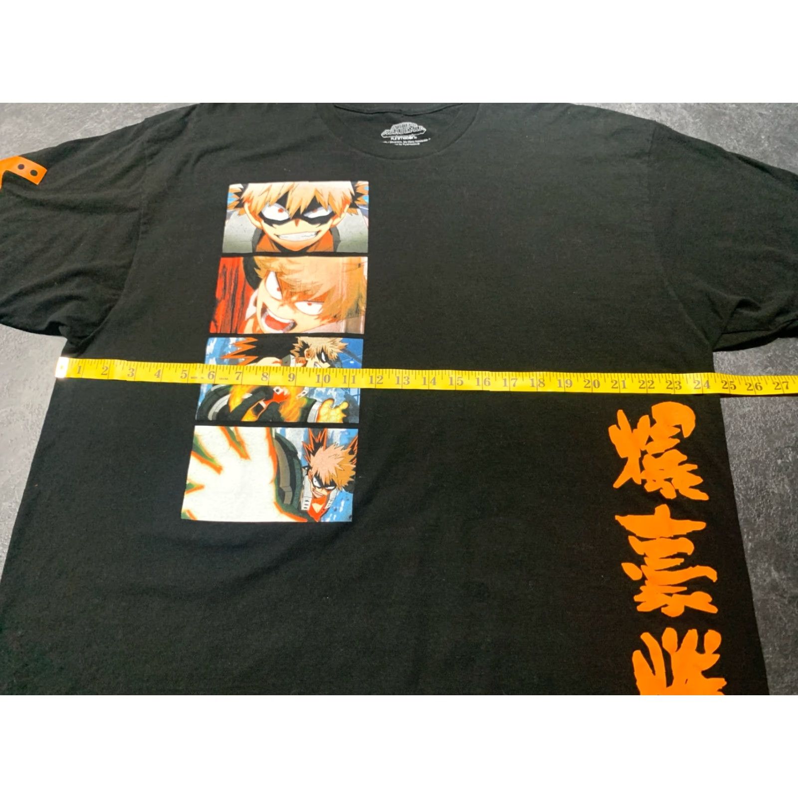 Vintage Funimation My Hero Academia Katsuki Bakugo Shirt 2XL Black Graphic Tee Anime Mens Size US XXL / EU 58 / 5 - 7 Thumbnail