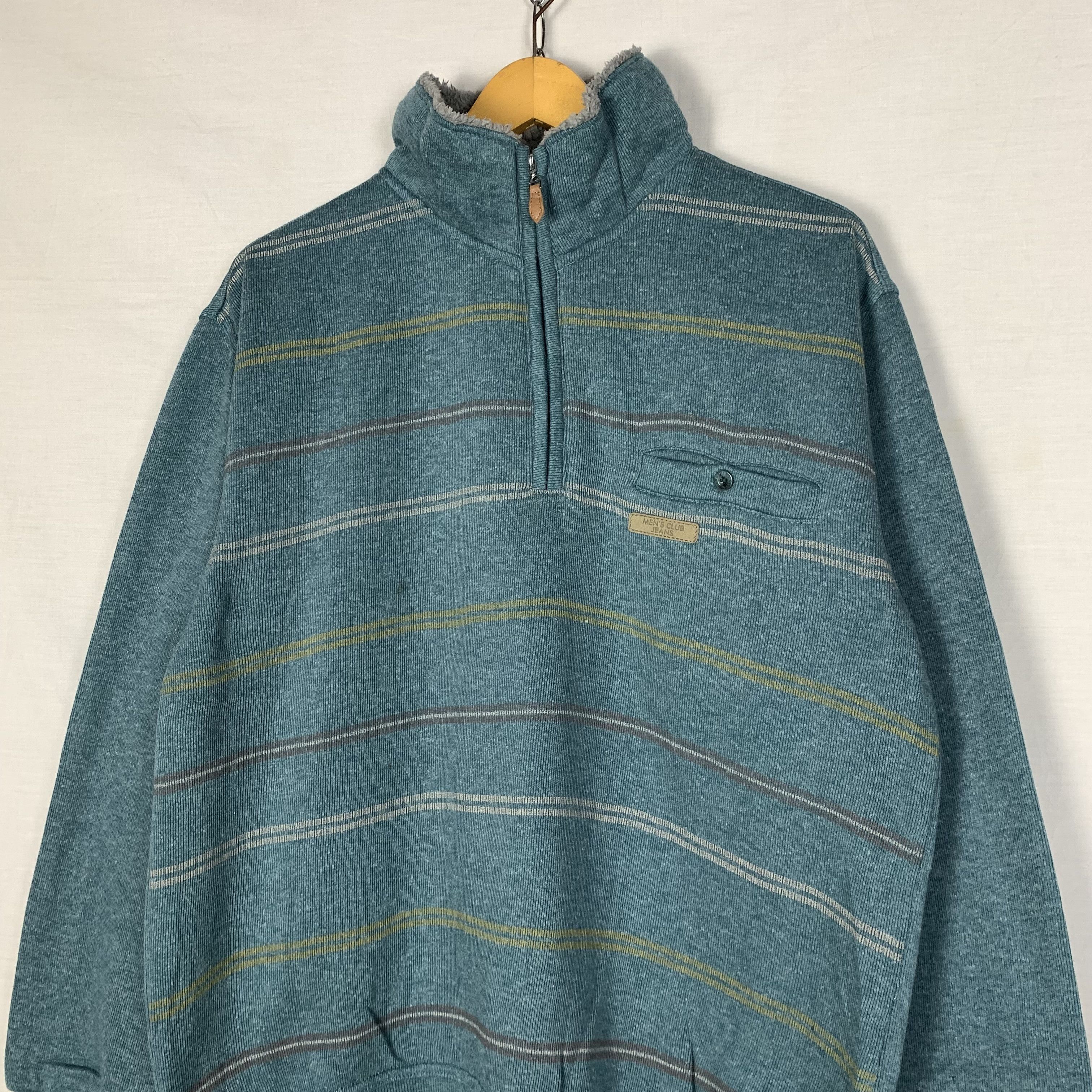Vintage Vintage Men's Club Jeans Striped Sweatshirt Crewneck Size US M / EU 48-50 / 2 - 4 Thumbnail