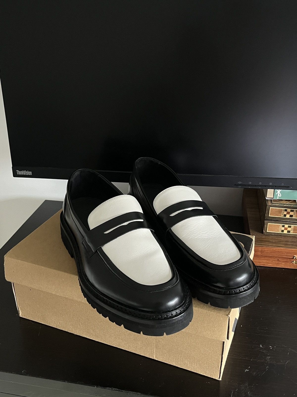 VINNY's VINNY'S TOWNEE TWO-TONE PENNY LOAFER | Grailed