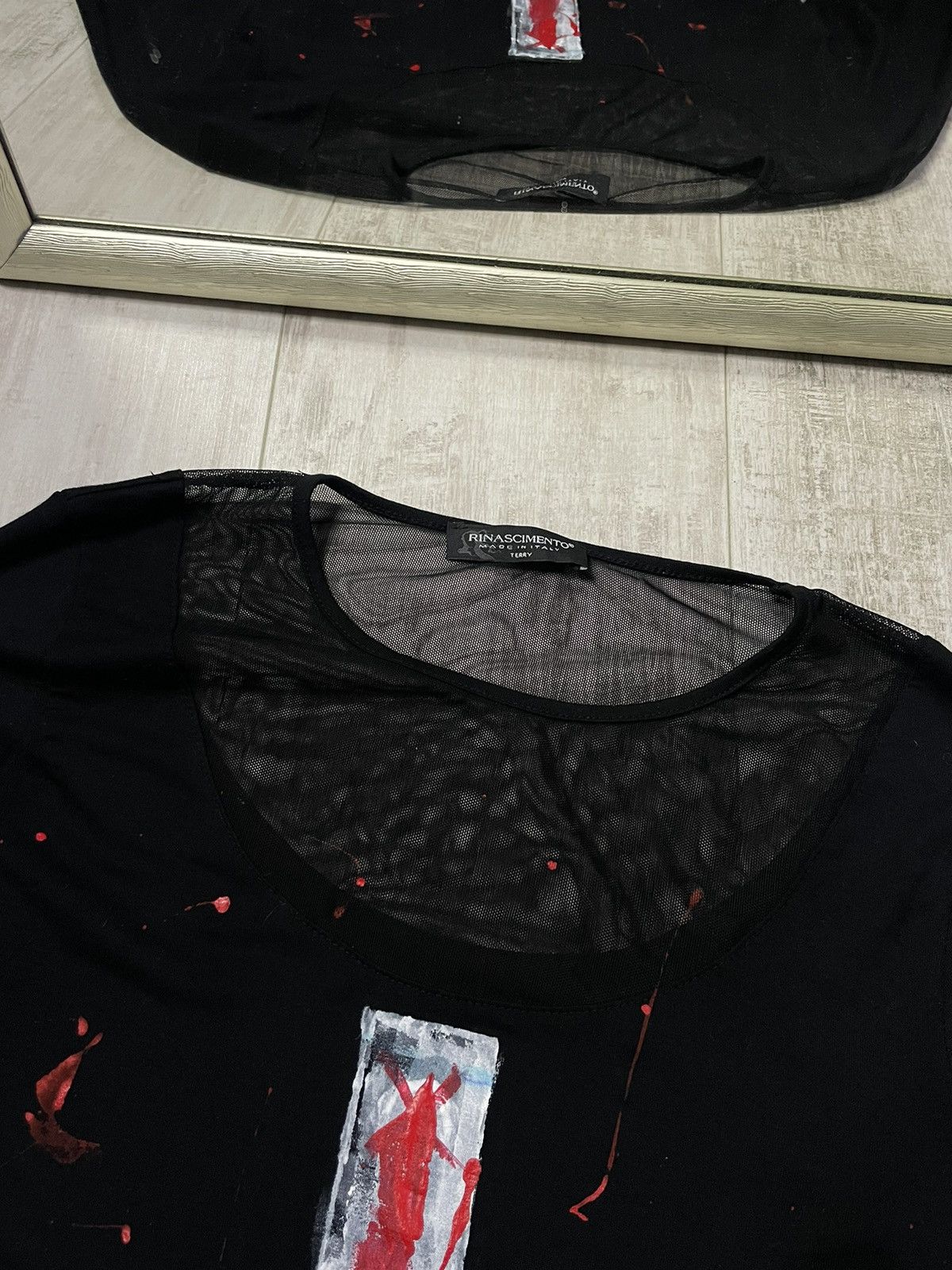 Designer Vintage Opium 666 Cross ✝️ Black Long Sleeve Punk Gothic RARE Size M / US 6-8 / IT 42-44 - 4 Thumbnail