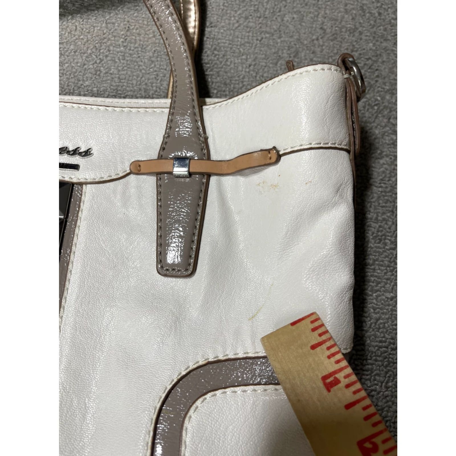 Guess VINTAGE GUESS Purse White Handbag Size ONE SIZE - 4 Thumbnail
