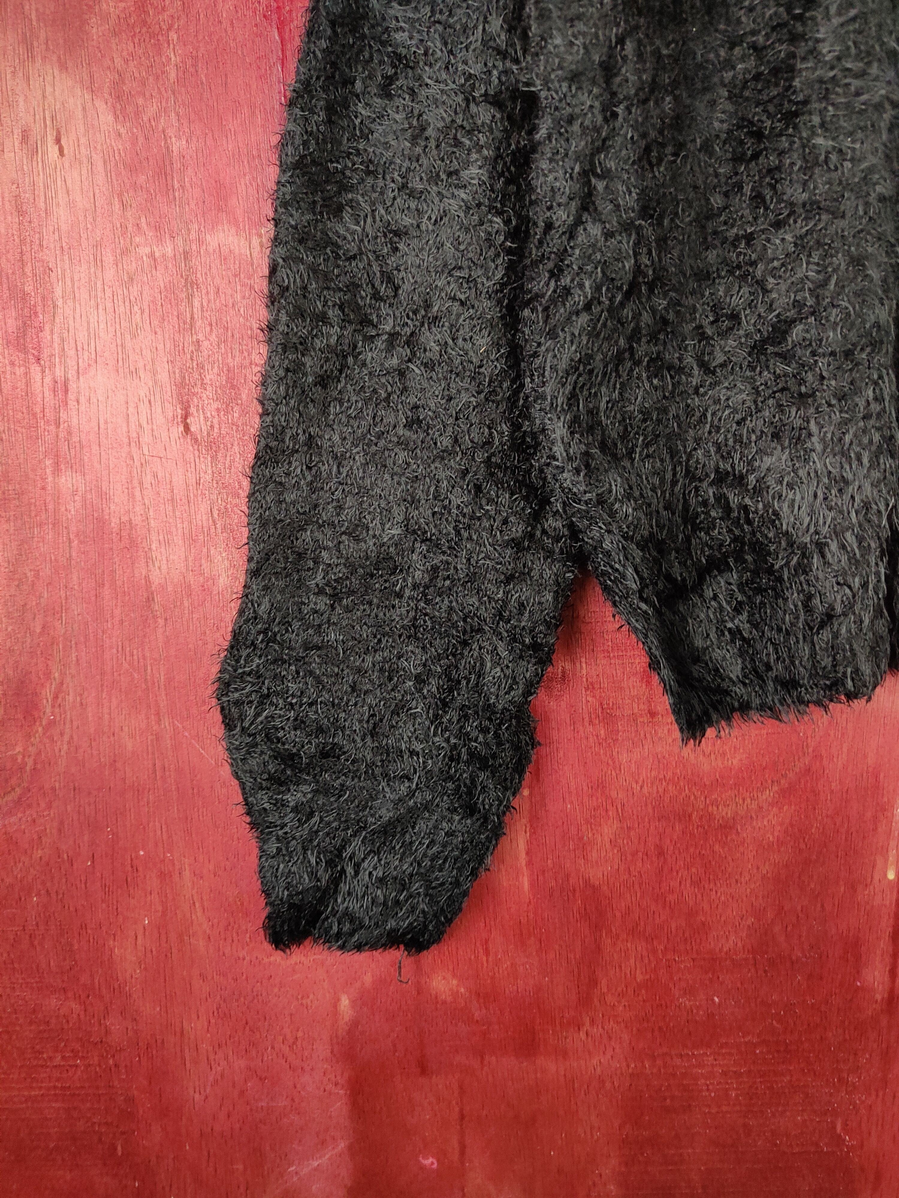 Japanese Brand × Vintage Spray Premium Black Fur Mohair Knitwear ❌ HOT STUFF Size M / US 6-8 / IT 42-44 - 5 Thumbnail