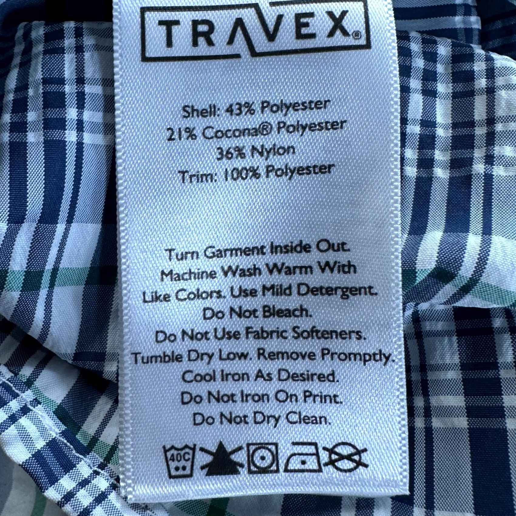 Eddie Bauer VINTAGE? Eddie Bauer Travex Mens Seersucker Shirt XL Blue Green Plaid Button Up Pocket Size US XL / EU 56 / 4 - 4 Thumbnail