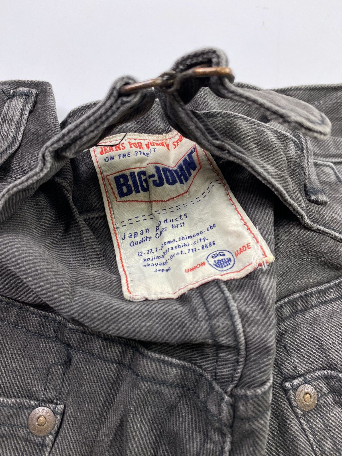 Big John Vintage big john japan buckle back style jeans Size US 33 - 12 Thumbnail