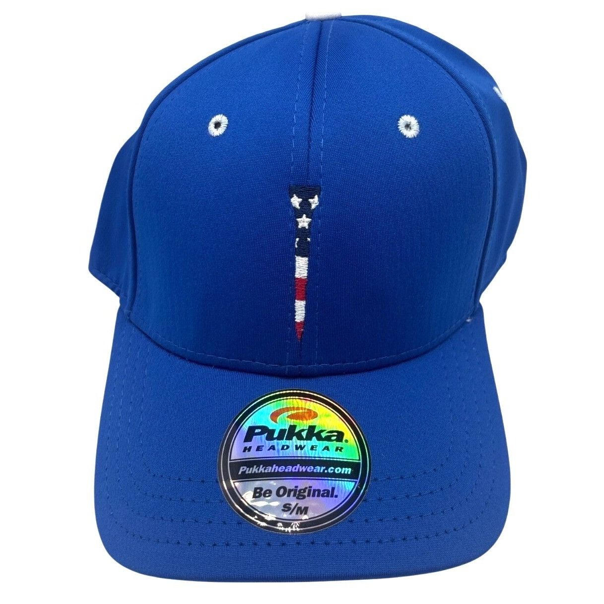 Other Pukka Stars-and-Stripes-Tee-Embroidered Stretch Fit Golf Cap Size ONE SIZE - 1 Thumbnail