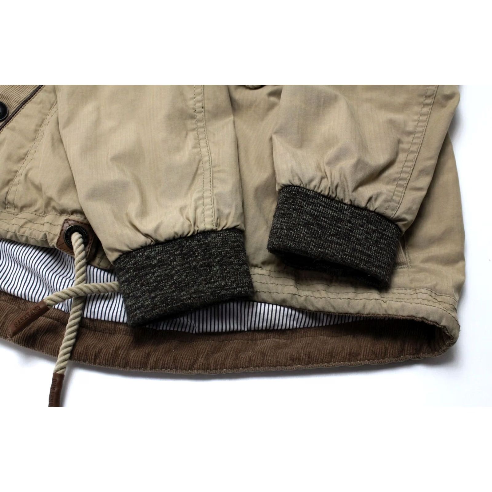 Vintage Naketano Jacket Women's Beige MEDIUM Hooded Full Zip Lightweight Size M / US 6-8 / IT 42-44 - 6 Thumbnail