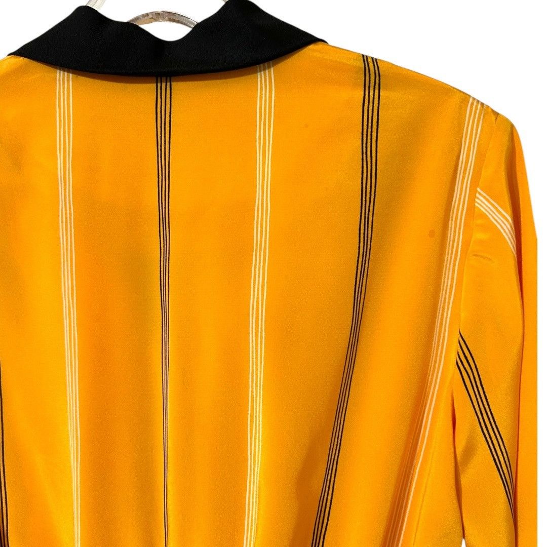 Other Vintage Herman Marcus Yellow Striped Long-Sleeve Dress & Bel Size M / US 6-8 / IT 42-44 - 5 Thumbnail