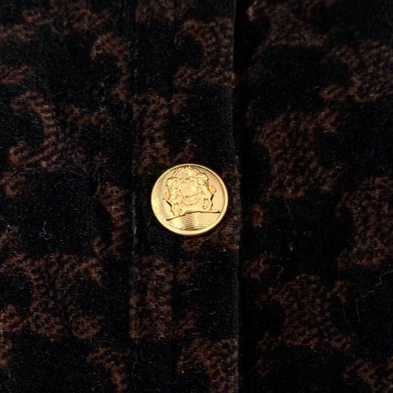 Celine Celine Brown Logo Printed Cotton Jacket Size US M / EU 48-50 / 2 - 6 Thumbnail