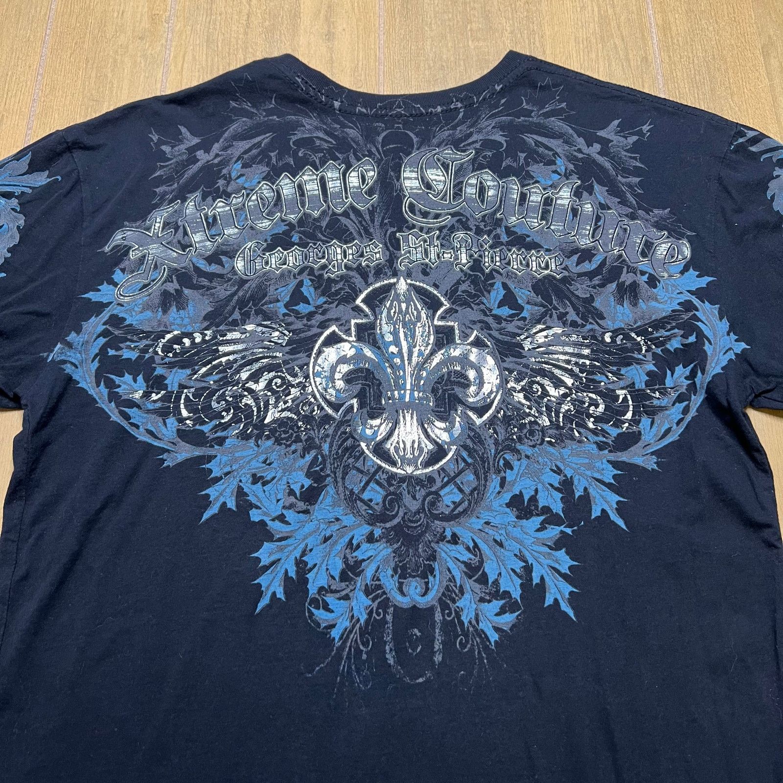 Vintage Y2K Xtreme Couture Affliction Style T Shirt Black Sz Large Size US L / EU 52-54 / 3 - 5 Thumbnail
