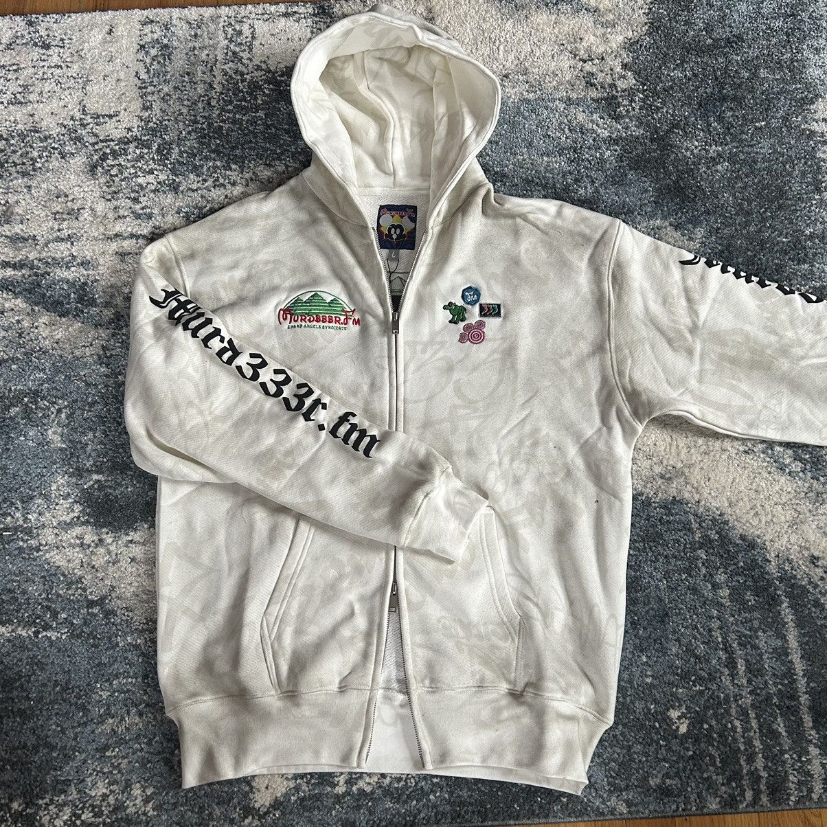 Designer × Disney × murd333r.fm MFM333.com HEAVYWEiGHT BOOTLEG DiSNEY ZiP UP HOODiE Size US L / EU 52-54 / 3 - 14 Thumbnail