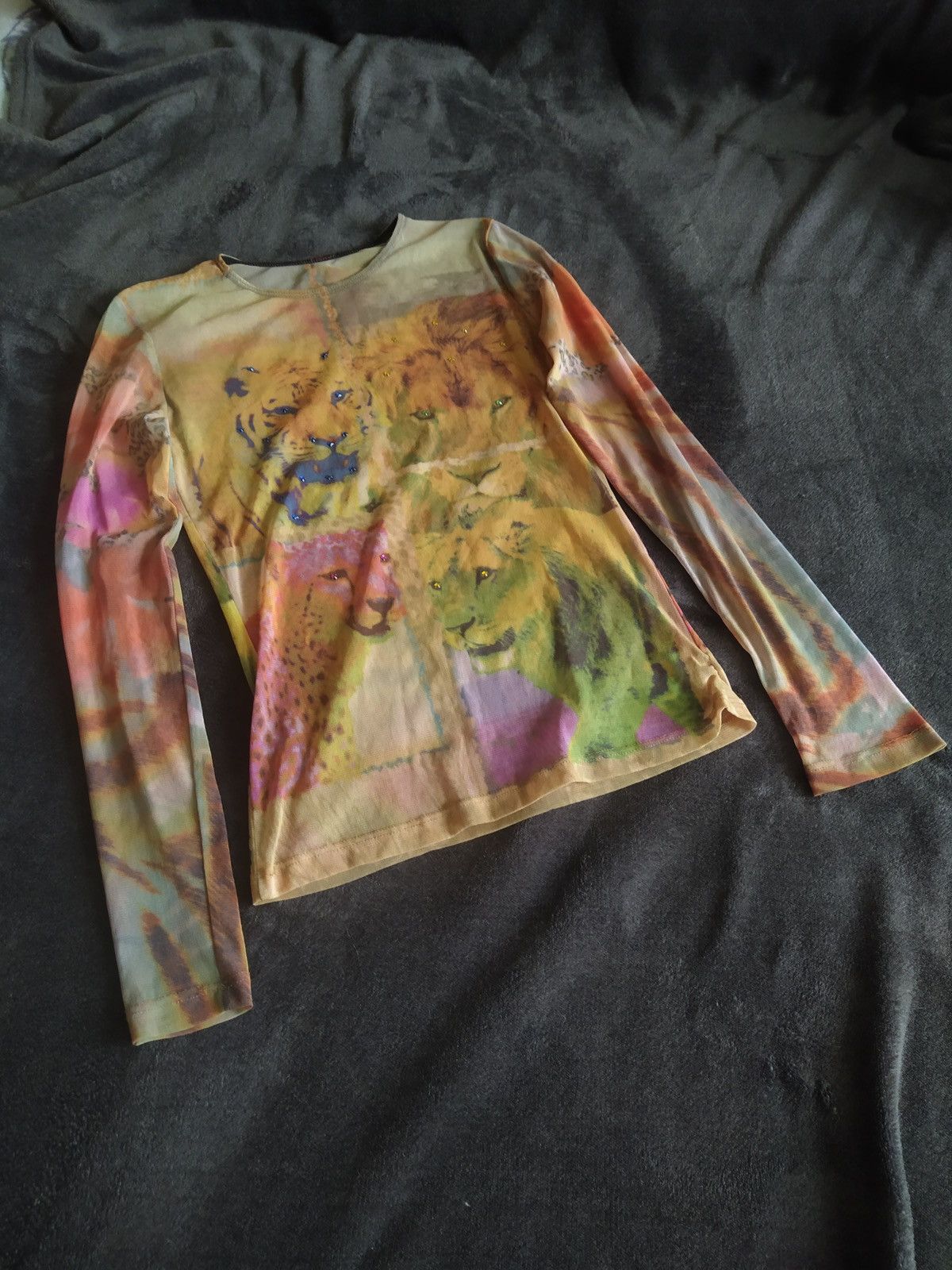 Japanese Brand Tattoo long sleeve lion print Size S / US 4 / IT 40 - 1 Thumbnail