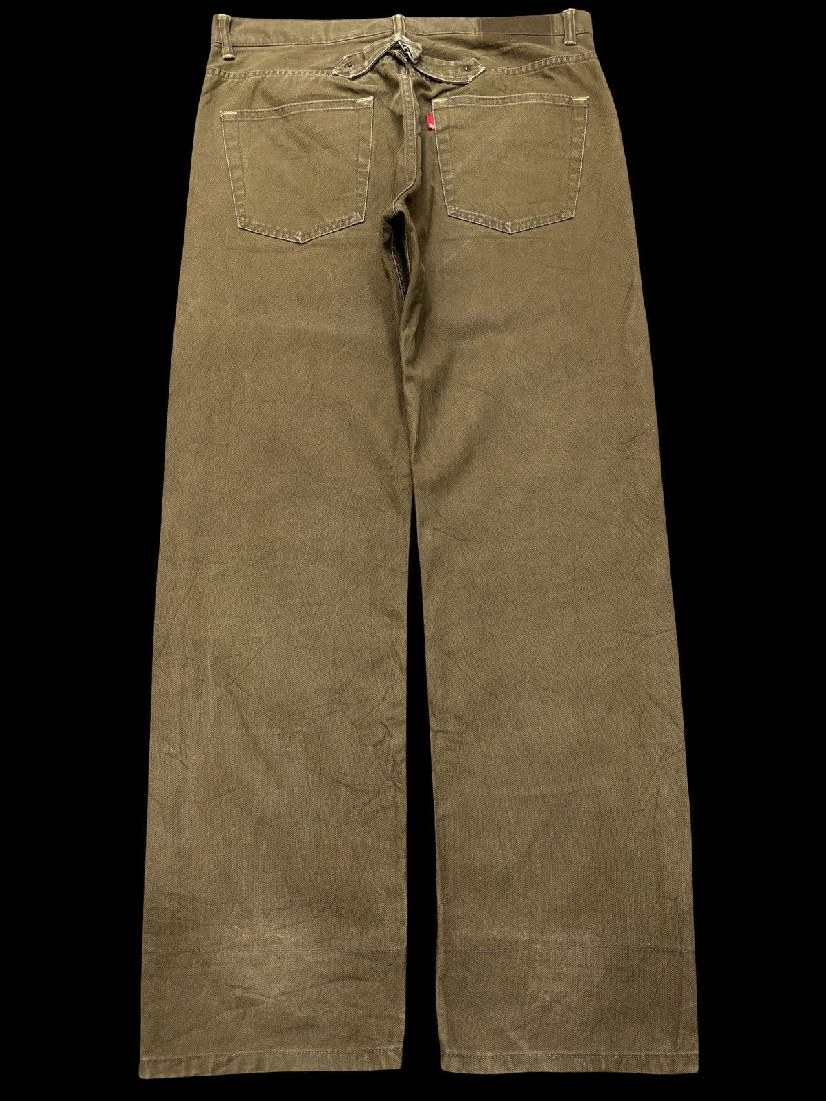 Japanese Brand 💥Japan Minimalist💥Scanner Fundamental Cinch Back Denim F664 Size US 34 / EU 50 - 2 Thumbnail
