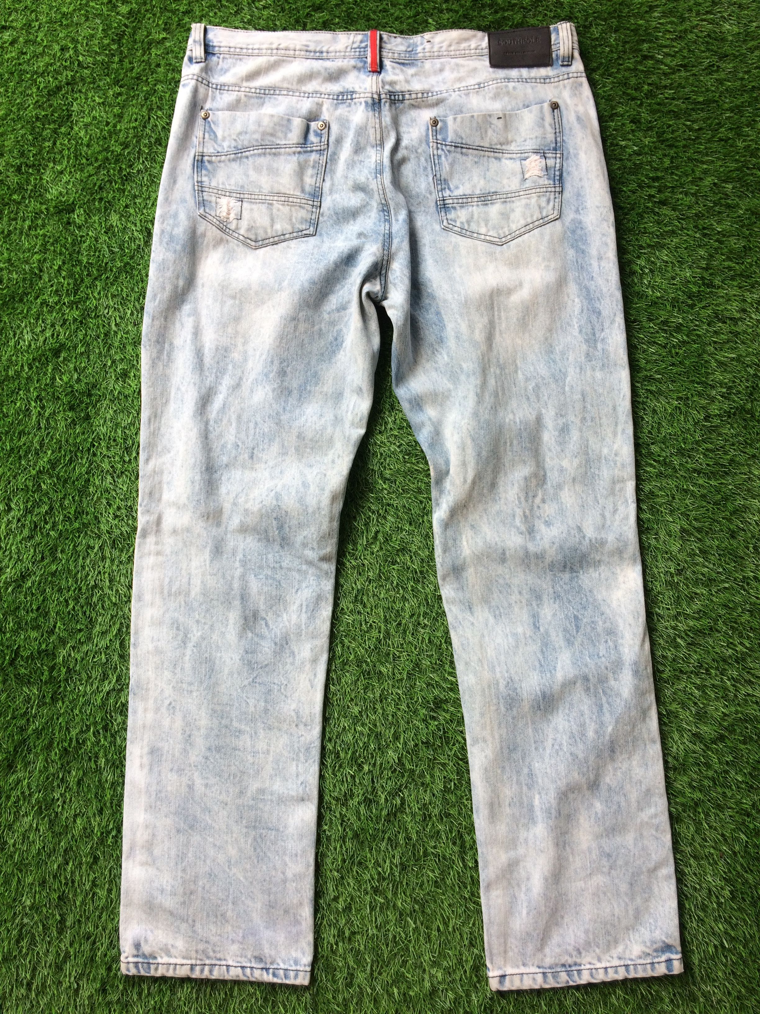 Southpole Distressed Ripped Southpole Acid Wash Jeans D-722 Size US 40 / EU 56 - 2 Thumbnail