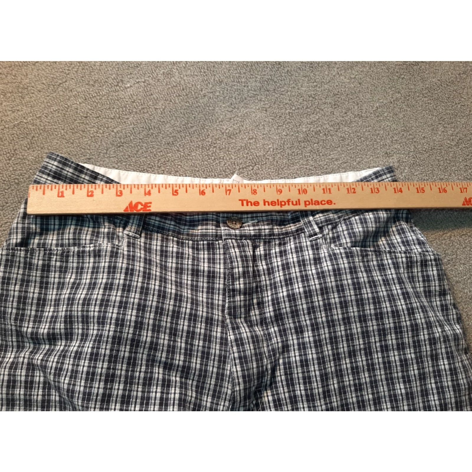 Lee Lee Womens Size 12 Medium Khaki Pants Plaid Size 34" / US 12 / IT 48 - 5 Thumbnail