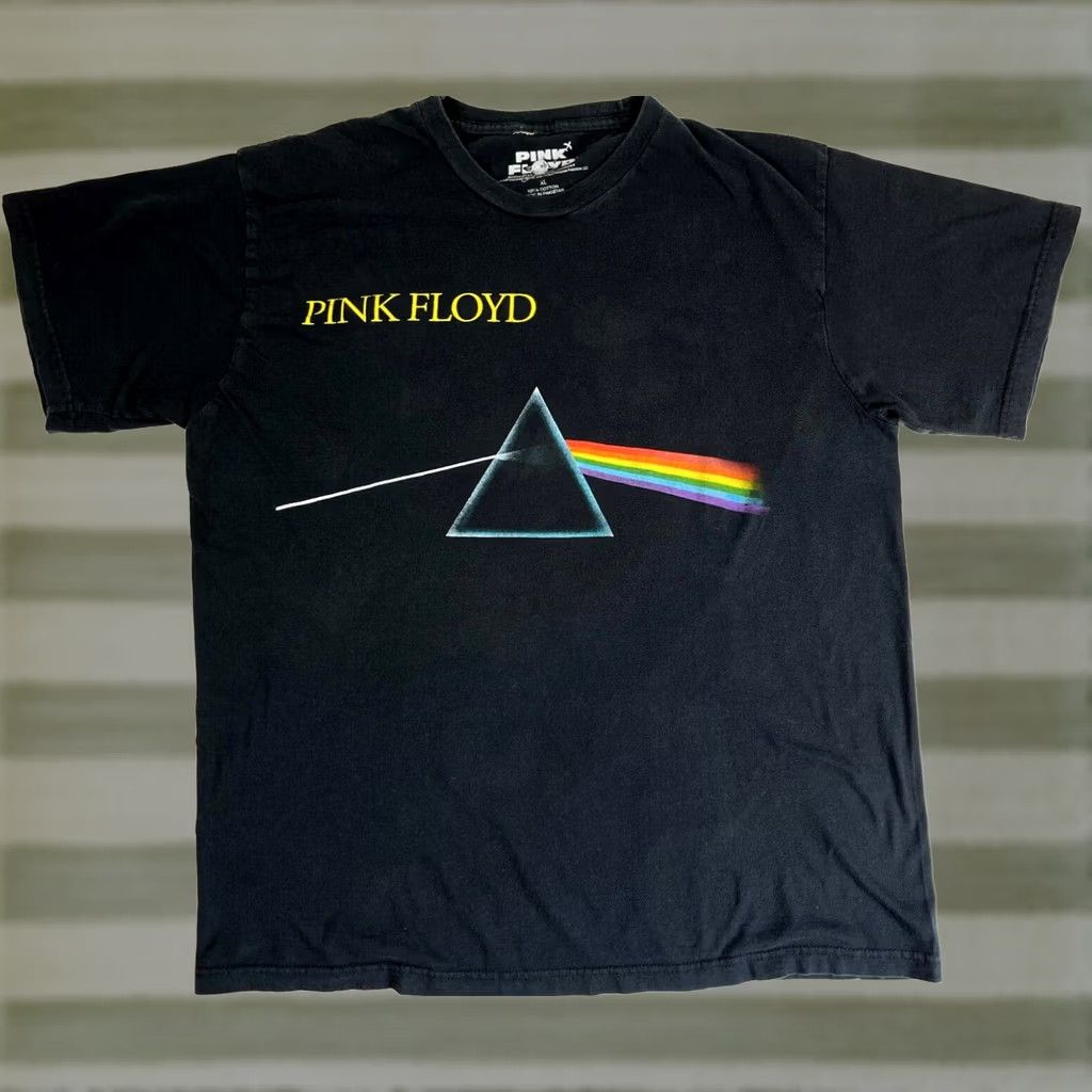Vintage Pink Floyd Dark Side of the Moon T-Shirt XL Black 7? Size US XL / EU 56 / 4 - 1 Thumbnail