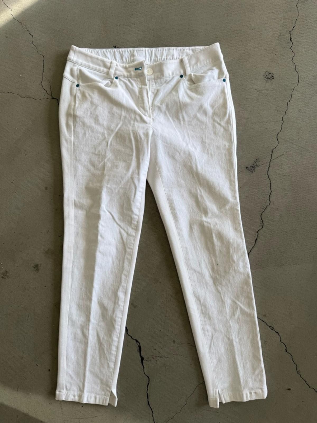 Wrangler W.ANGLE / Corduroy Golf Pants with Split Hem / White Size 28" / US 6 / IT 42 - 1 Thumbnail