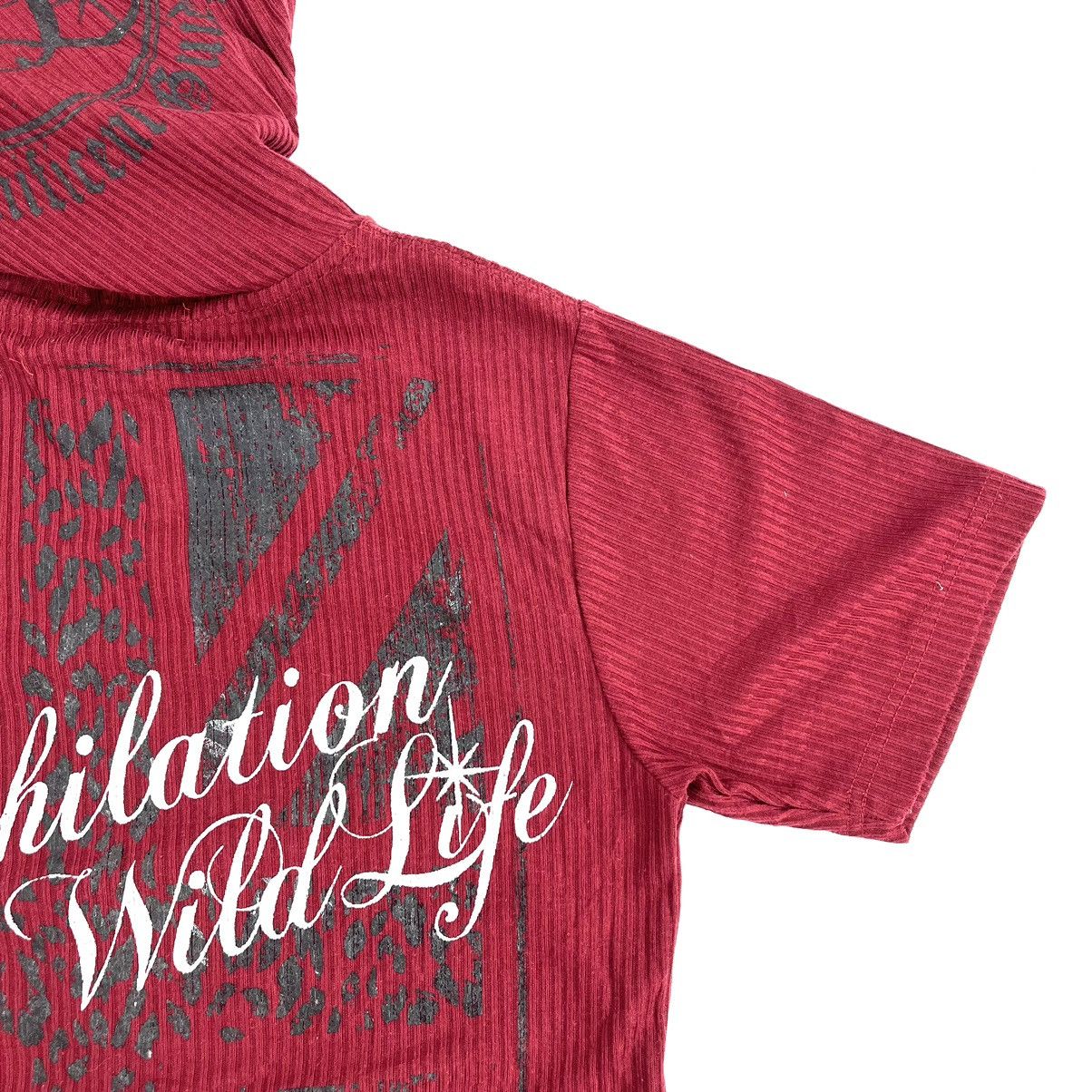 14th Addiction × If Six Was Nine × Japanese Brand Y2K Mild Life Poem Grunge Punk Double Layer Short Sleeve Size US M / EU 48-50 / 2 - 21 Thumbnail
