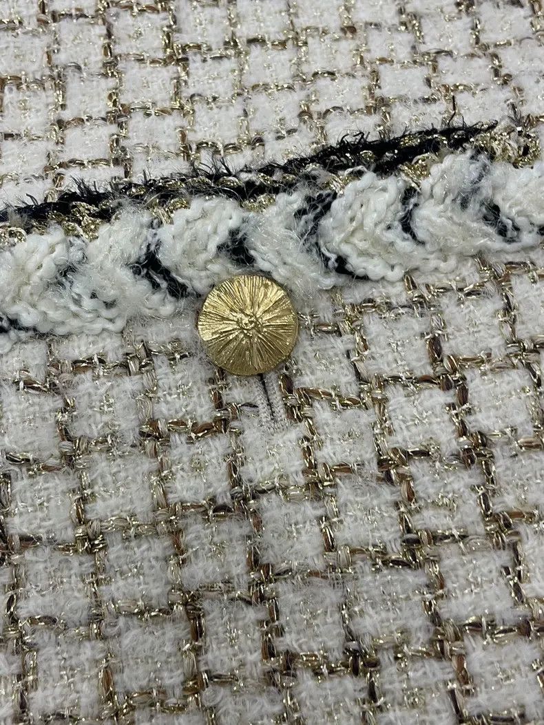 Chanel Chanel 25K new beige colour-blocked tweed plaid vest jacke Size XS / US 0-2 / IT 36-38 - 2 Thumbnail