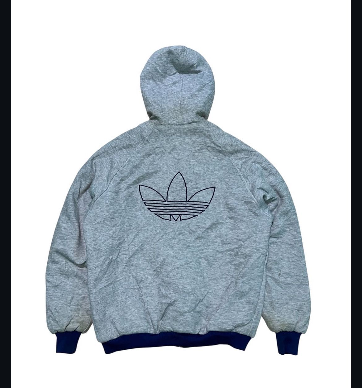 Adidas 90s Adidas Threefoil Embroidery Logo Reversible Jacket Size US XL / EU 56 / 4 - 3 Thumbnail