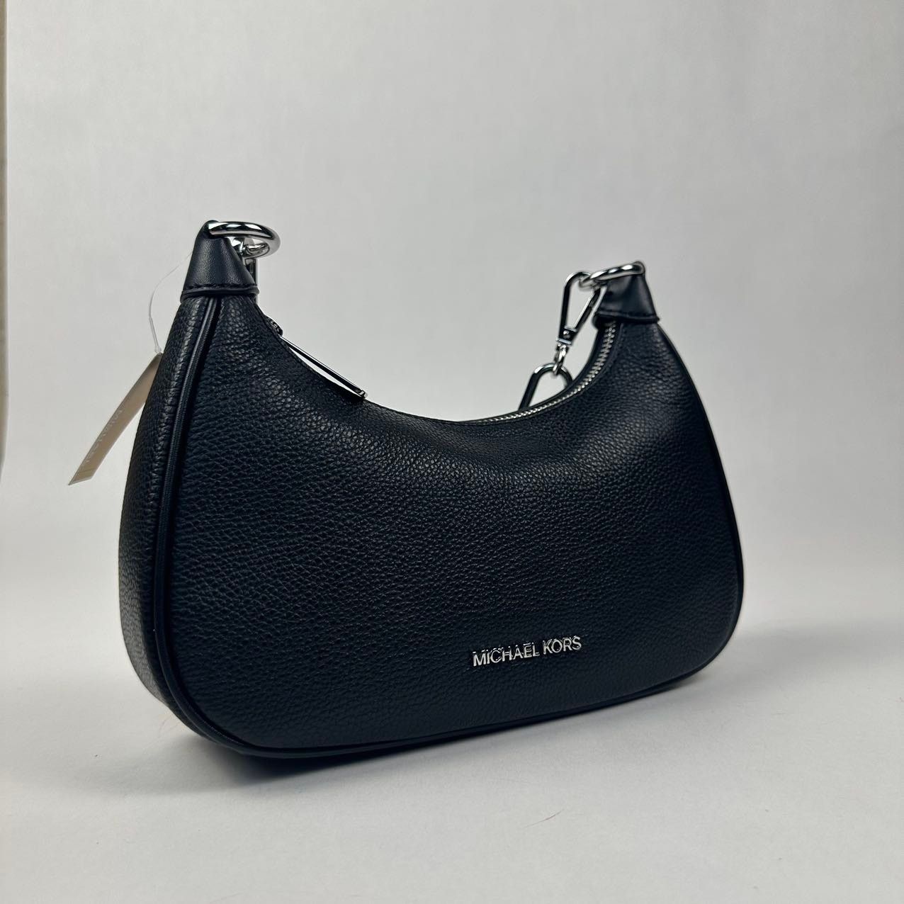 Michael Kors Michael Kors 35F3S4CU6L Cora Black SV Pebbled Leather Medium Size ONE SIZE - 7 Thumbnail