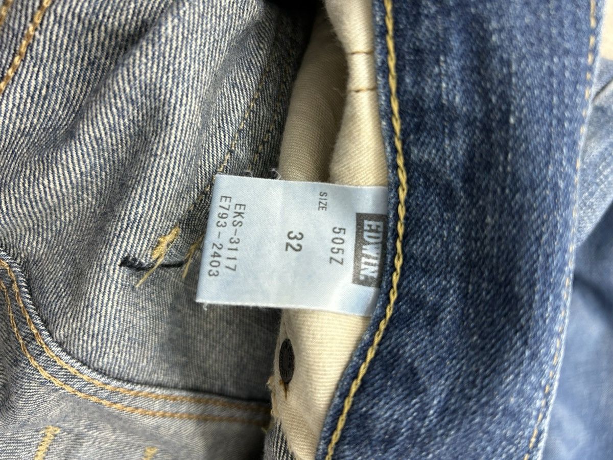 Edwin Edwin 505z Selvedge Buckle Back Baggy Denim Orange Tab Size US 35 - 22 Thumbnail