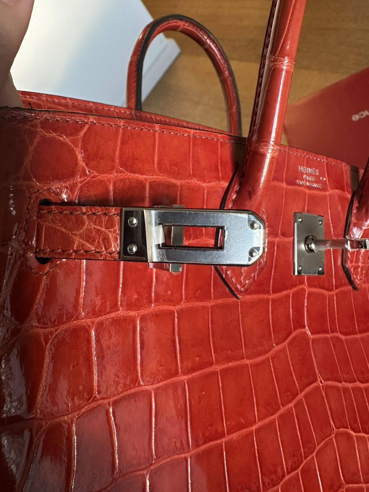 Hermes Hermès Crocodile Birkin 25 Palladium Hardware, 2015 Size ONE SIZE - 10 Thumbnail