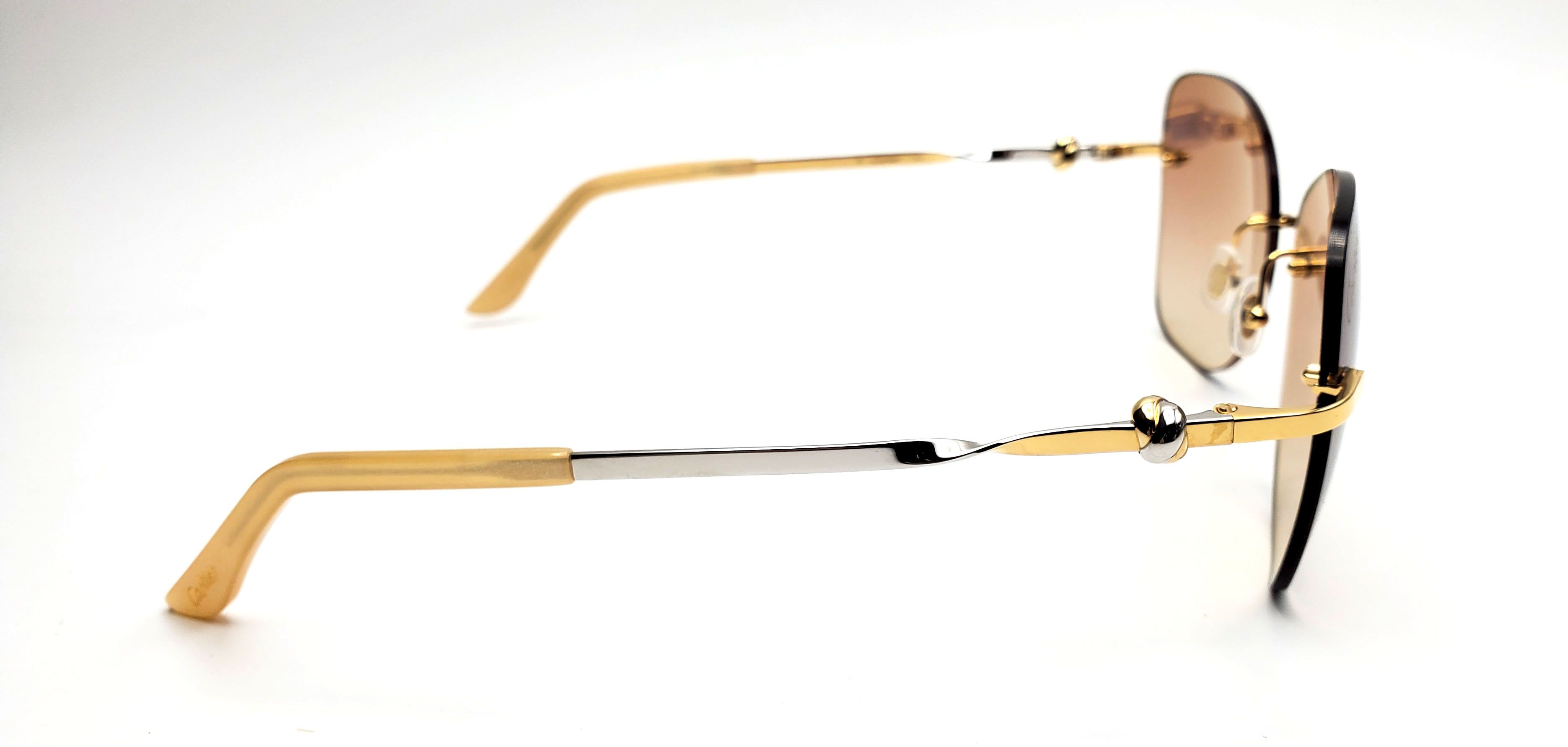 Cartier NEW! Cartier Gold Sunglasses CT00915 Size ONE SIZE - 5 Thumbnail