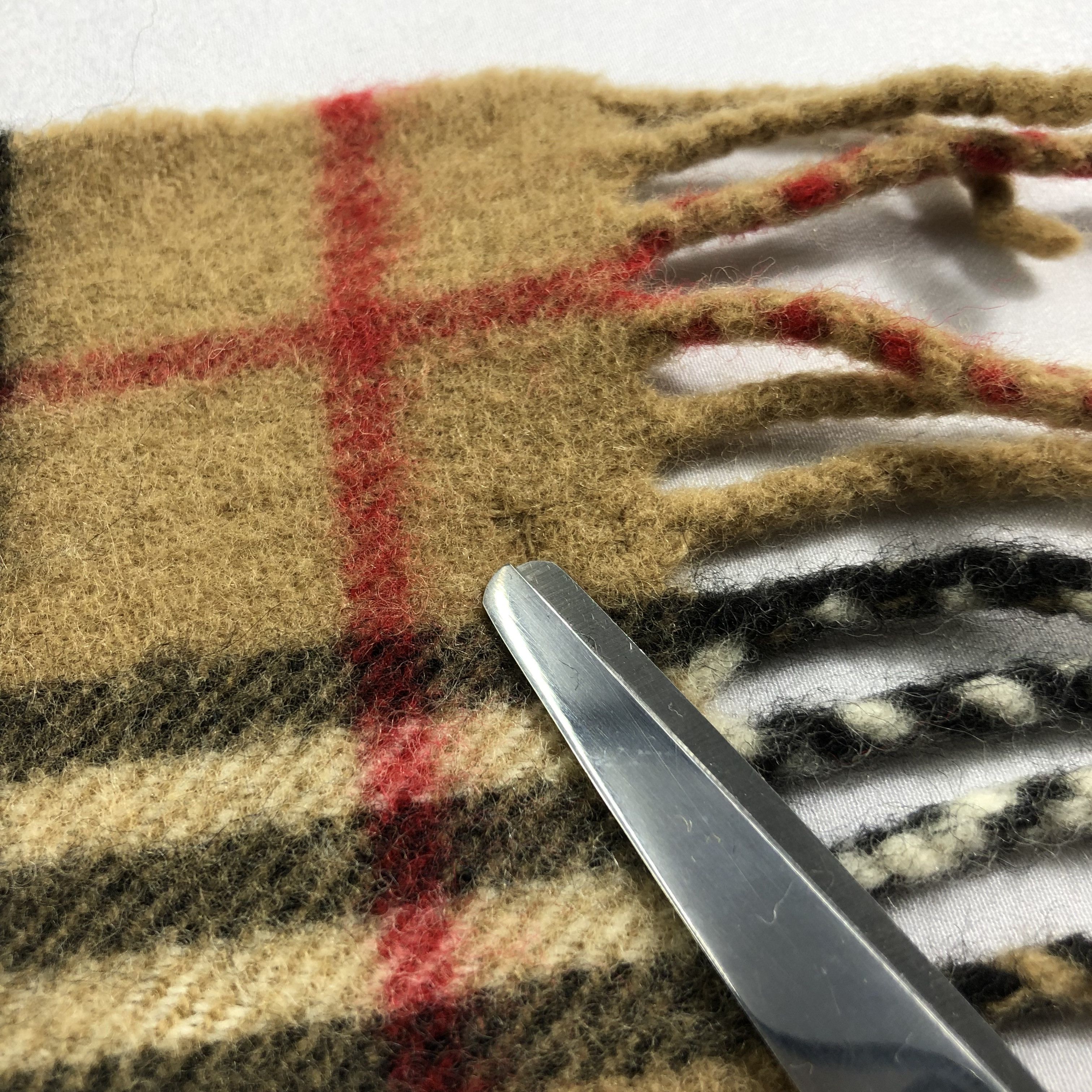 Burberry Burberrys Tan Nova Check Wool Scarf Muffler V1388 Size ONE SIZE - 5 Thumbnail