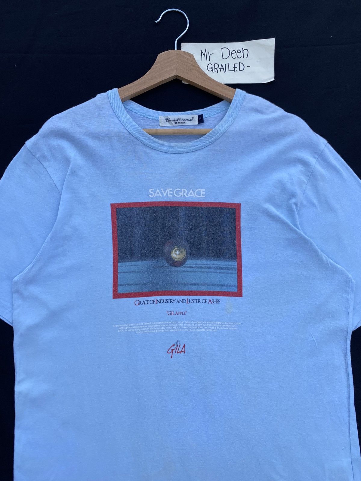 Undercover Rare UNDERCOVER for rebels Save Grace "GIL APPLE" GILA Tee Size US M / EU 48-50 / 2 - 6 Thumbnail