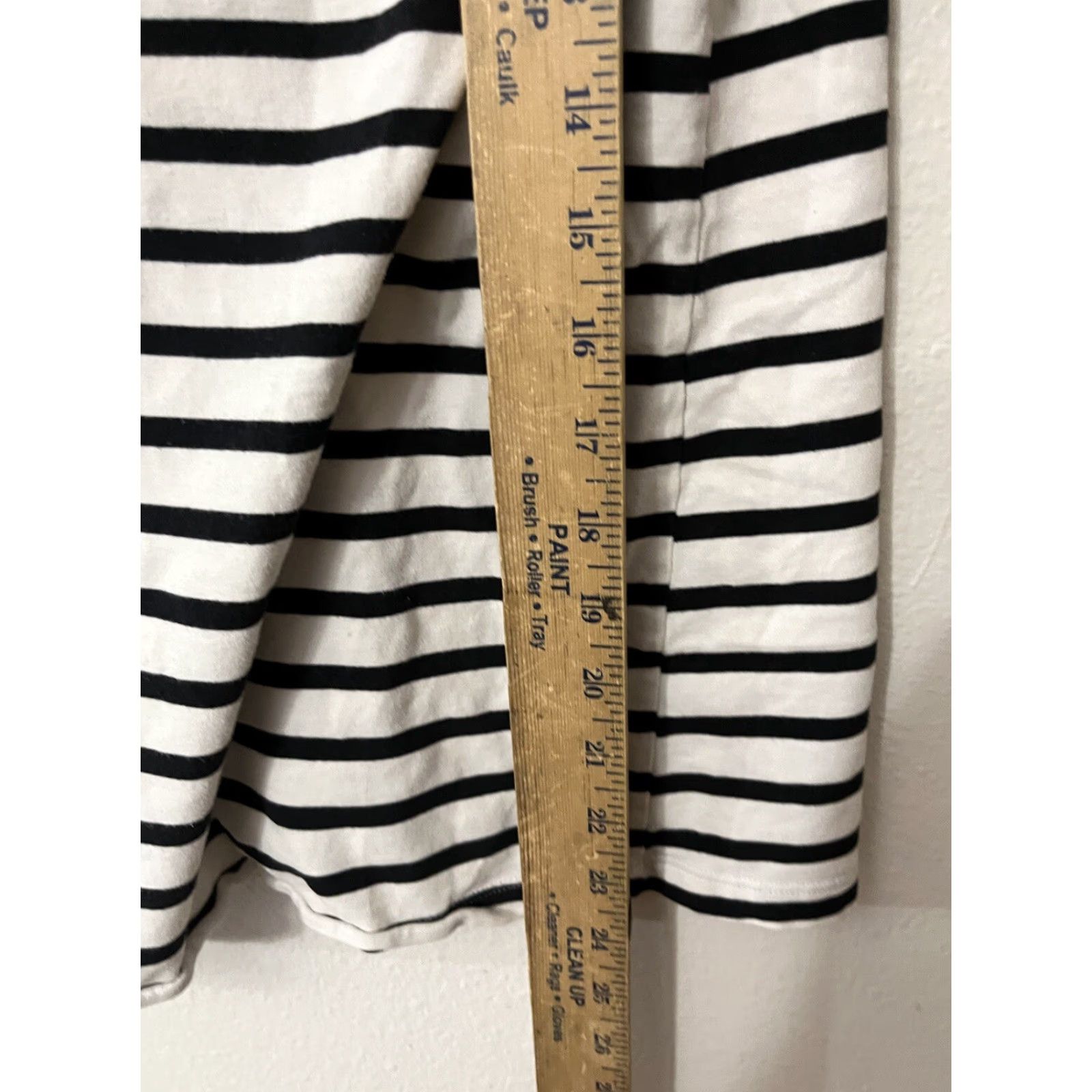 Gap Gap T-Shirt Women L Blue & White Striped Exposed Zipper Crew Neck Short Sleeve Nautical Basic Size L / US 10 / IT 46 - 4 Thumbnail