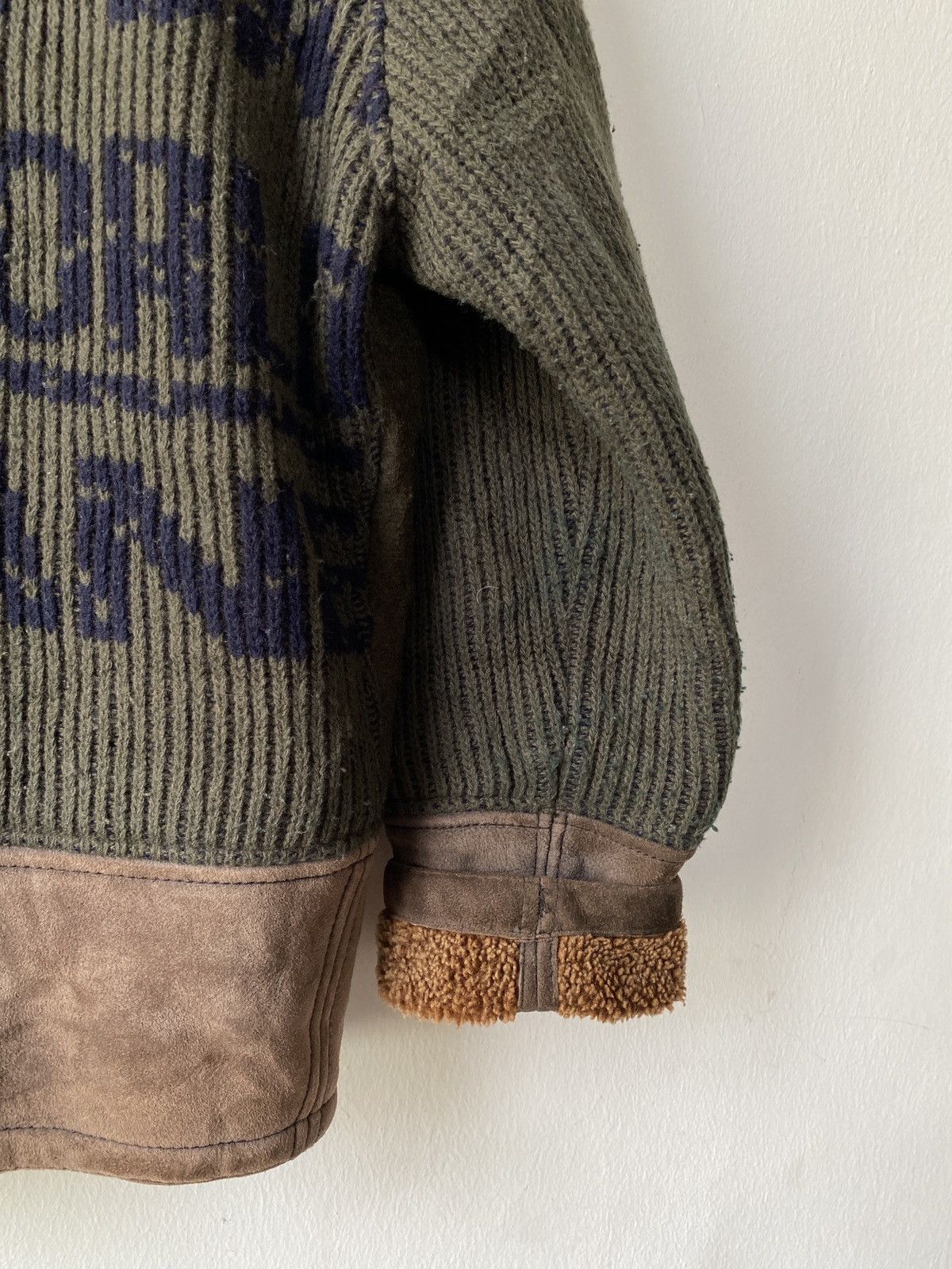 Jean Charles De Castelbajac × Vintage 1980s - Jean De Castelbajac Wool/Knit Flying Fur Jacket Size US L / EU 52-54 / 3 - 17 Thumbnail